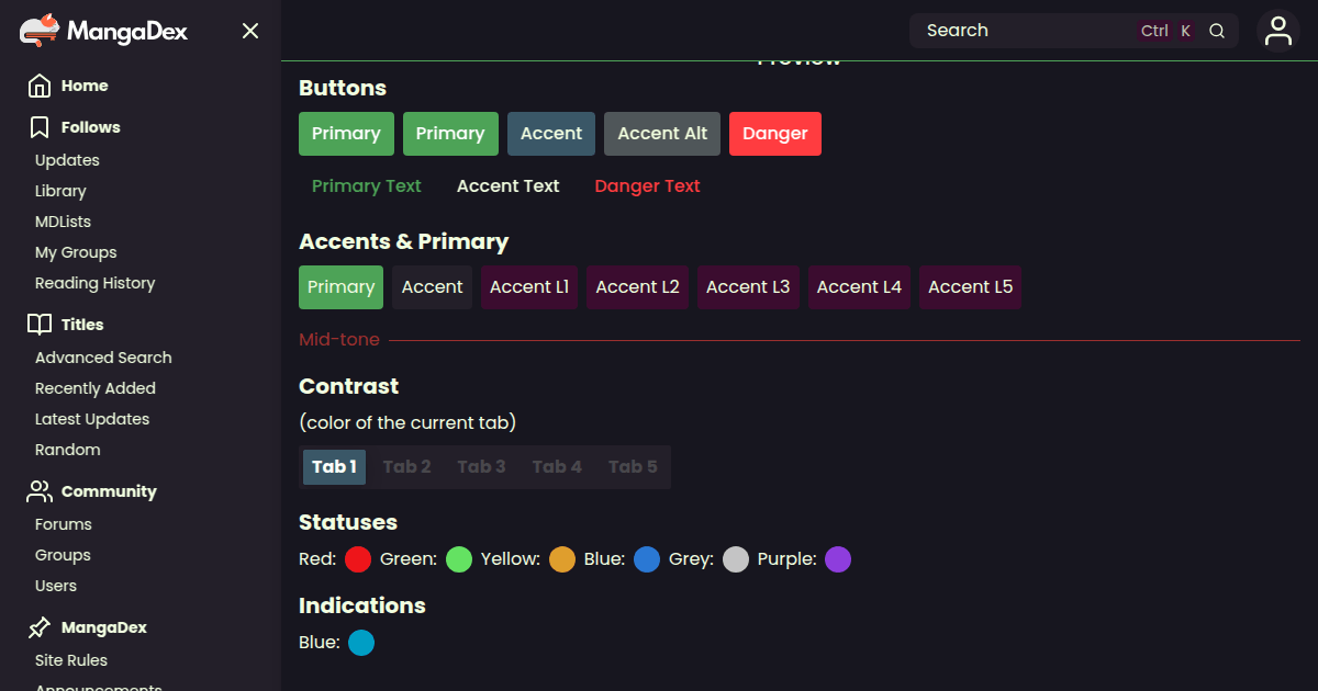 Homepage preview