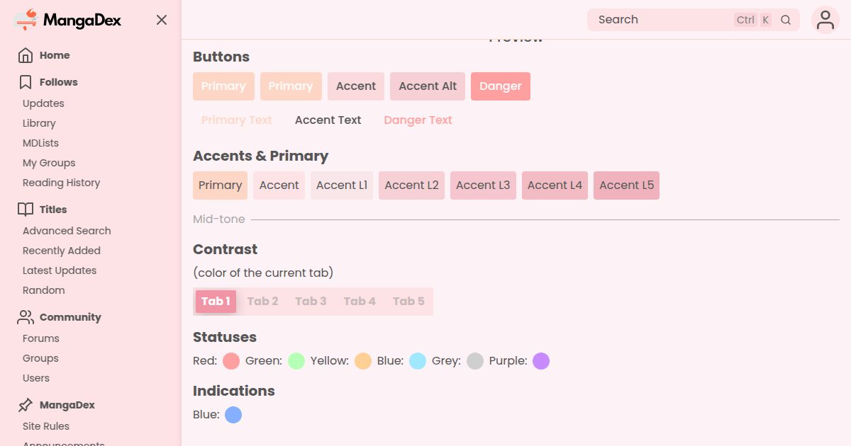 Good ol' pastel pink preview